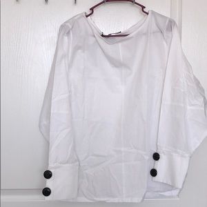 Zara shirt with sleeve button